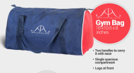 Gym Bag 18x10.5x8 inches